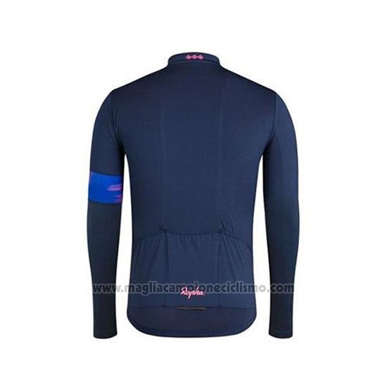 2020 Abbigliamento Ciclismo EF Education First-Drapac Spento Blu Manica Lunga e Salopette